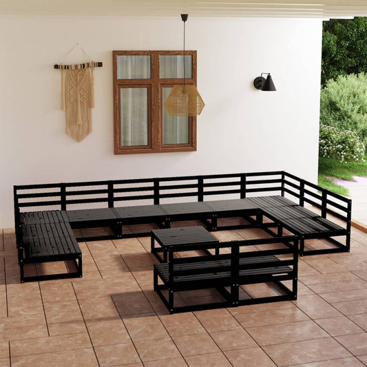 Set Divani da Giardino 13 pz in Legno Massello di Pino - homemem39