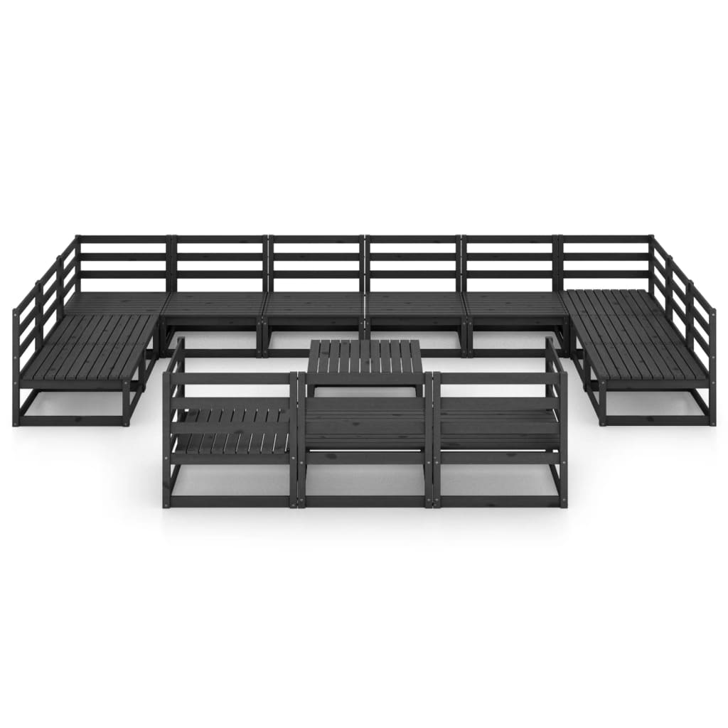Set Divani da Giardino 14 pz in Legno Massello di Pino - homemem39