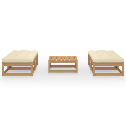 Set Divani da Giardino 5 pz con Cuscini Legno Massello di Pino - homemem39