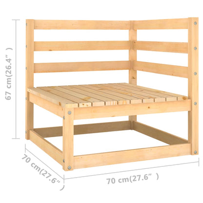 Set Divani da Giardino 4 pz con Cuscini Legno Massello Pino | homemem39