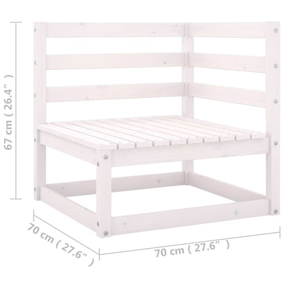 Set Divani da Giardino 4 pz con Cuscini Legno Massello Pino