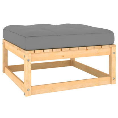 Set Divani da Giardino 3 pz con Cuscini Legno Massello di Pino | homemem39