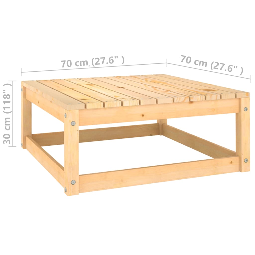 Set Divani da Giardino 3 pz con Cuscini Legno Massello di Pino | homemem39