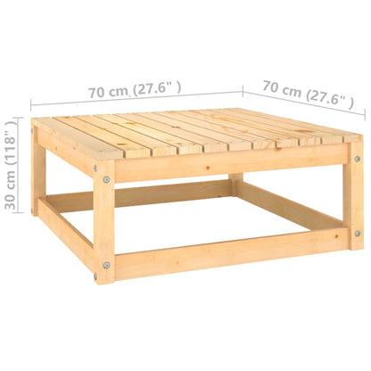 Set Divani da Giardino 3 pz con Cuscini Legno Massello di Pino | homemem39