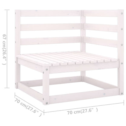 Set Divani da Giardino 3 pz con Cuscini Legno Massello di Pino - homemem39