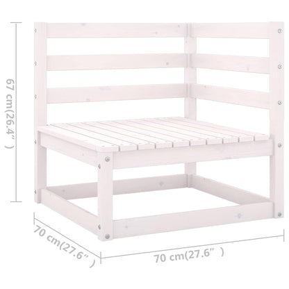 Set Divani da Giardino 3 pz con Cuscini Legno Massello di Pino