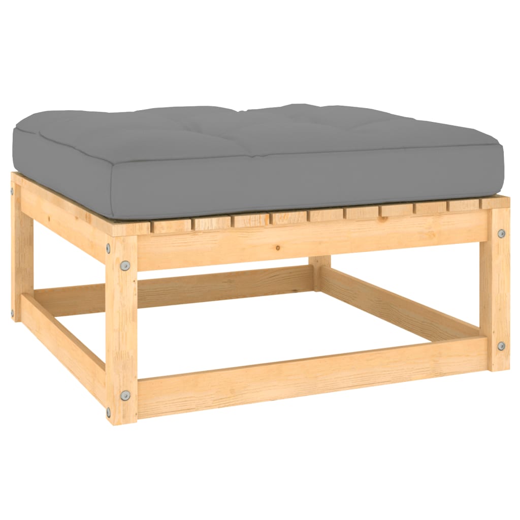 Set Divani da Giardino 6 pz con Cuscini Legno Massello di Pino | homemem39