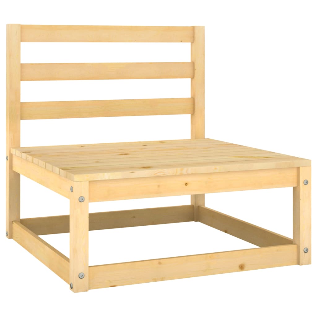 Set Salotto Giardino 8 pz Cuscini Antracite Legno Massello Pino | homemem39