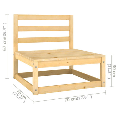 Set Salotto Giardino 10pz Cuscini Antracite Legno Massello Pino | homemem39