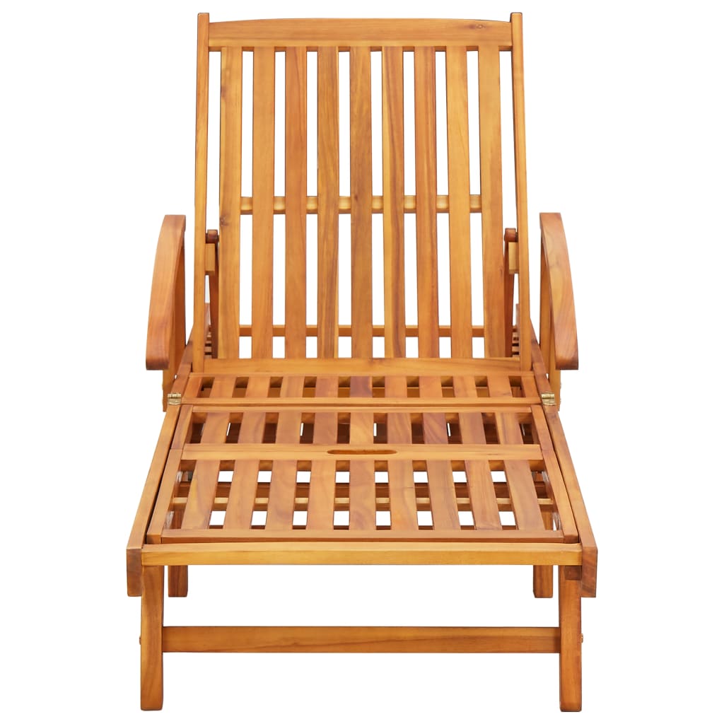 Lettini Prendisole 2 pz in Legno Massello di Acacia | homemem39