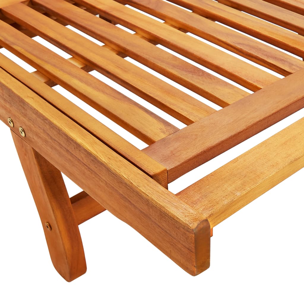 Lettini Prendisole 2 pz in Legno Massello di Acacia | homemem39