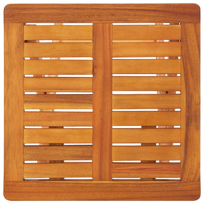 Lettino Prendisole 2 pz con Tavolo e Cuscini Massello d'Acacia - homemem39