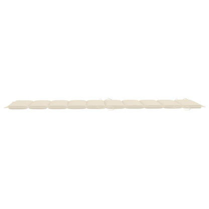 Lettini Prendisole 2 pz con Cuscini in Legno Massello d'Acacia