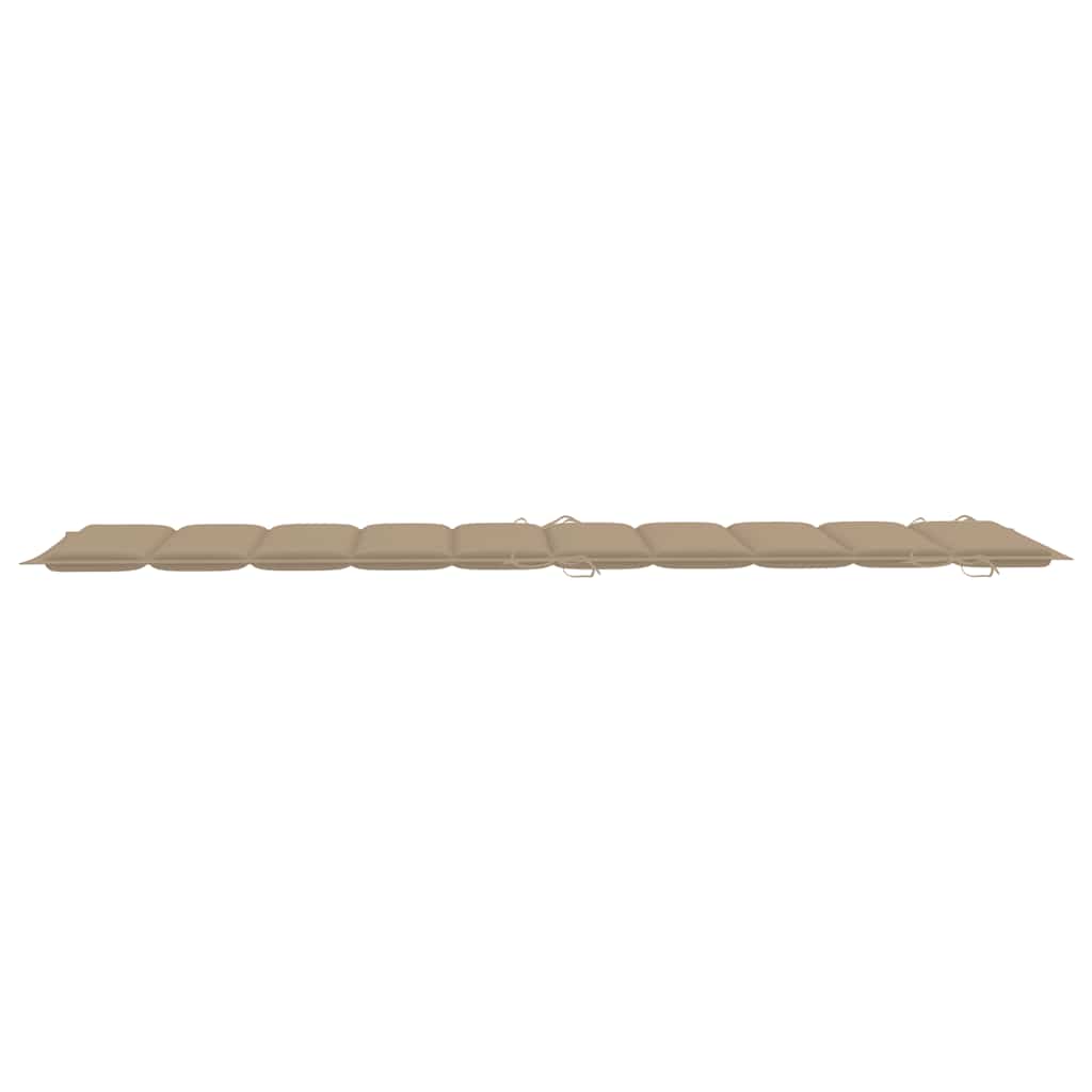 Lettini Prendisole 2 pz con Cuscini in Legno Massello d'Acacia