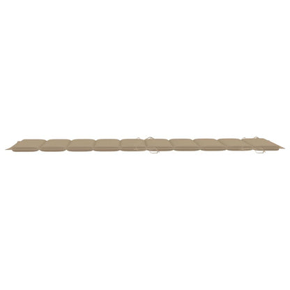 Lettini Prendisole 2 pz con Cuscini in Legno Massello d'Acacia