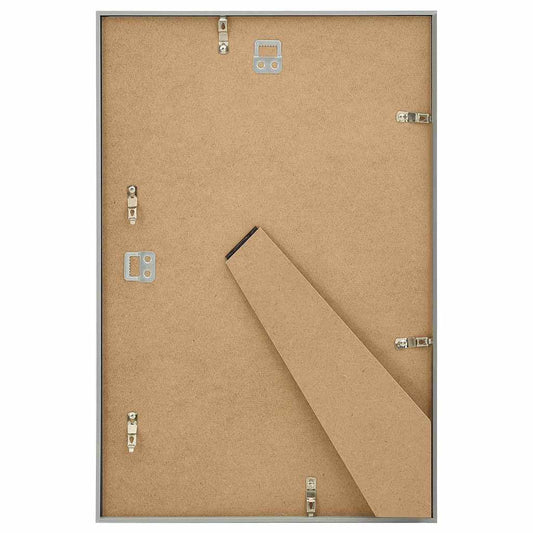 Cornici Foto Collage 5 pz per Muro o Tavolo Argento 70x90cm MDF
