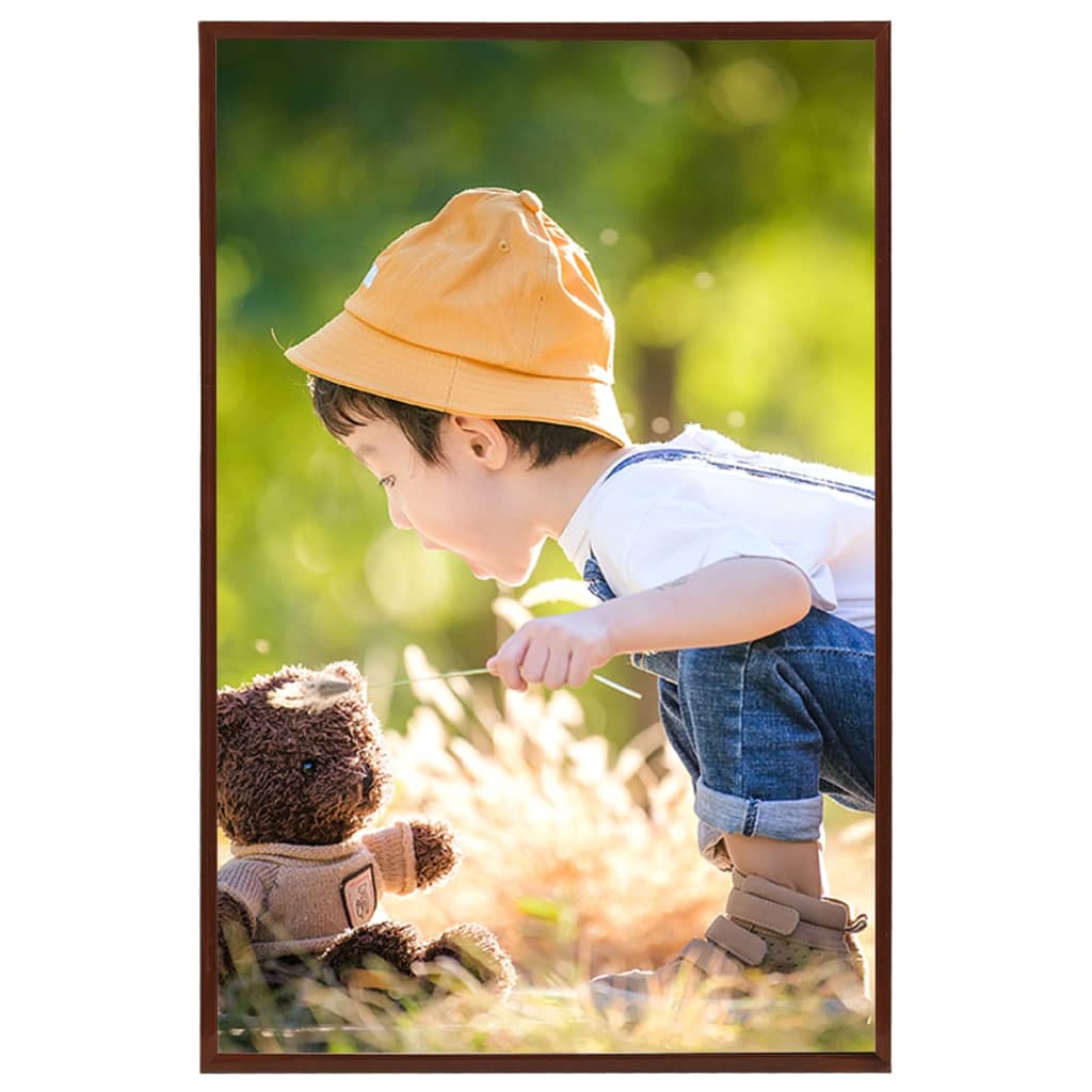 Cornici Foto Collage 5 pz Parete o Tavolo Bronzo 70x90 cm MDF - homemem39