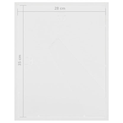 Set Cornici Fotografiche 3D 3pz Bianco 28x35cm Foto 4x(10x15)cm