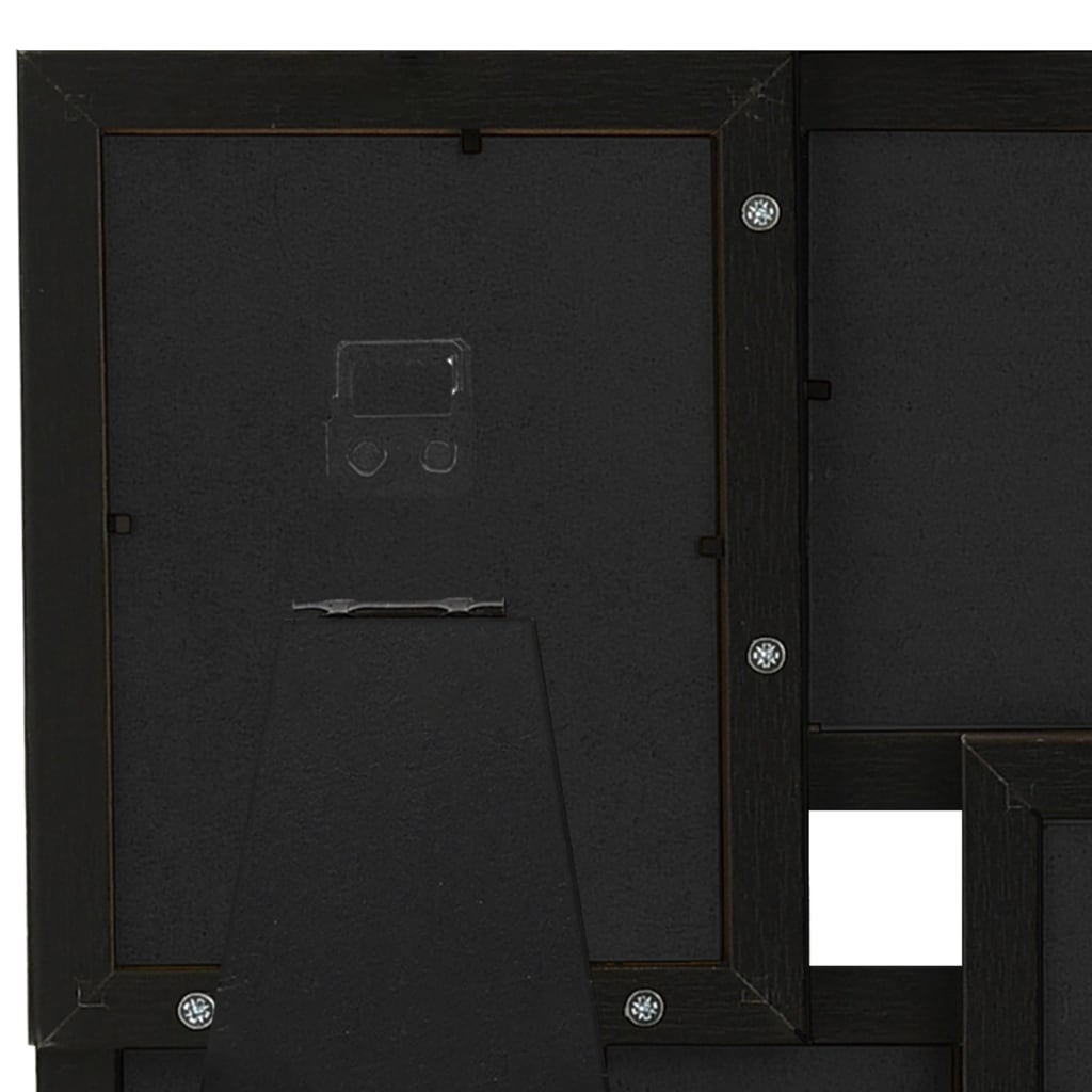 Cornice Multipla per 4 Foto 10x15cm Nera in MDF | homemem39