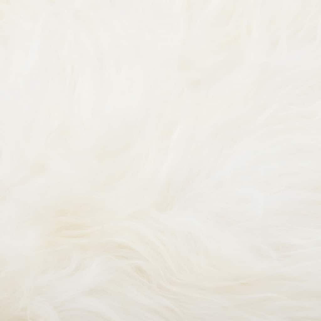 Fodera per Sedia in Pelle di Pecora Islandese Crema 70x110 cm - homemem39
