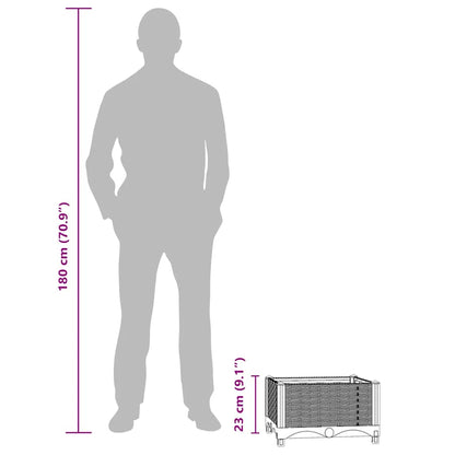 Fioriera Rialzata 40x40x23 cm in Polipropilene