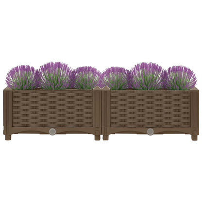 Fioriera Rialzata 80x40x23 cm in Polipropilene