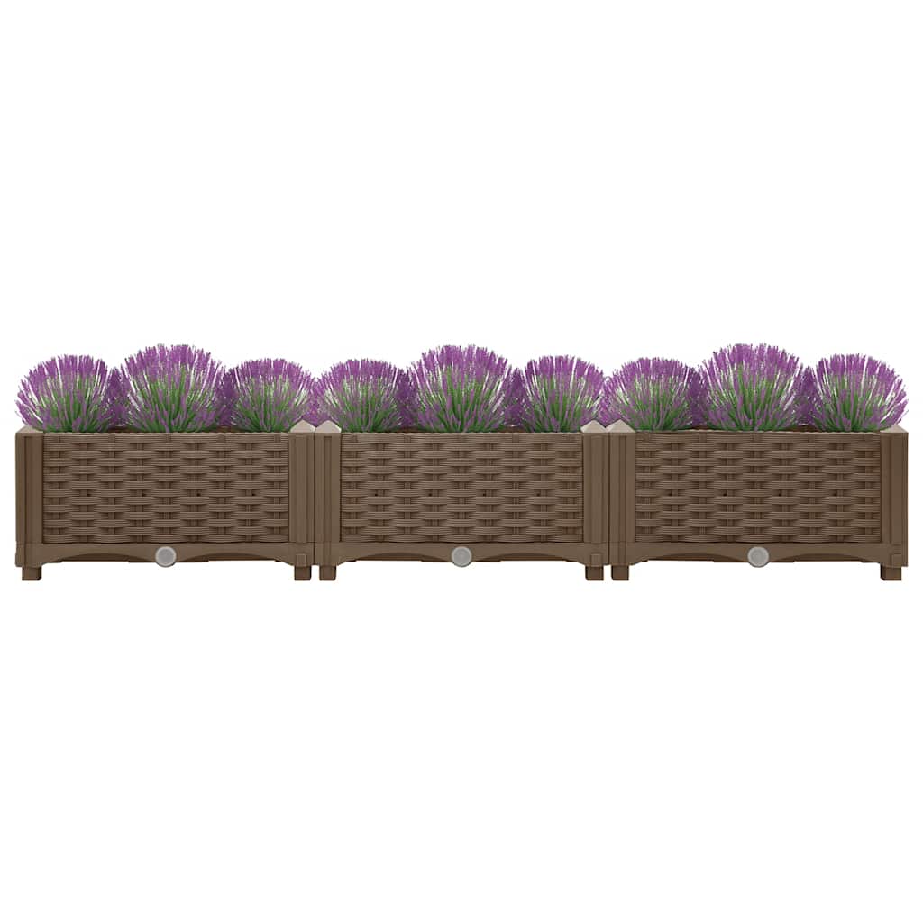 Fioriera Rialzata 120x40x23 cm in Polipropilene