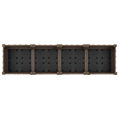 Fioriera Rialzata 160x40x23 cm in Polipropilene - homemem39