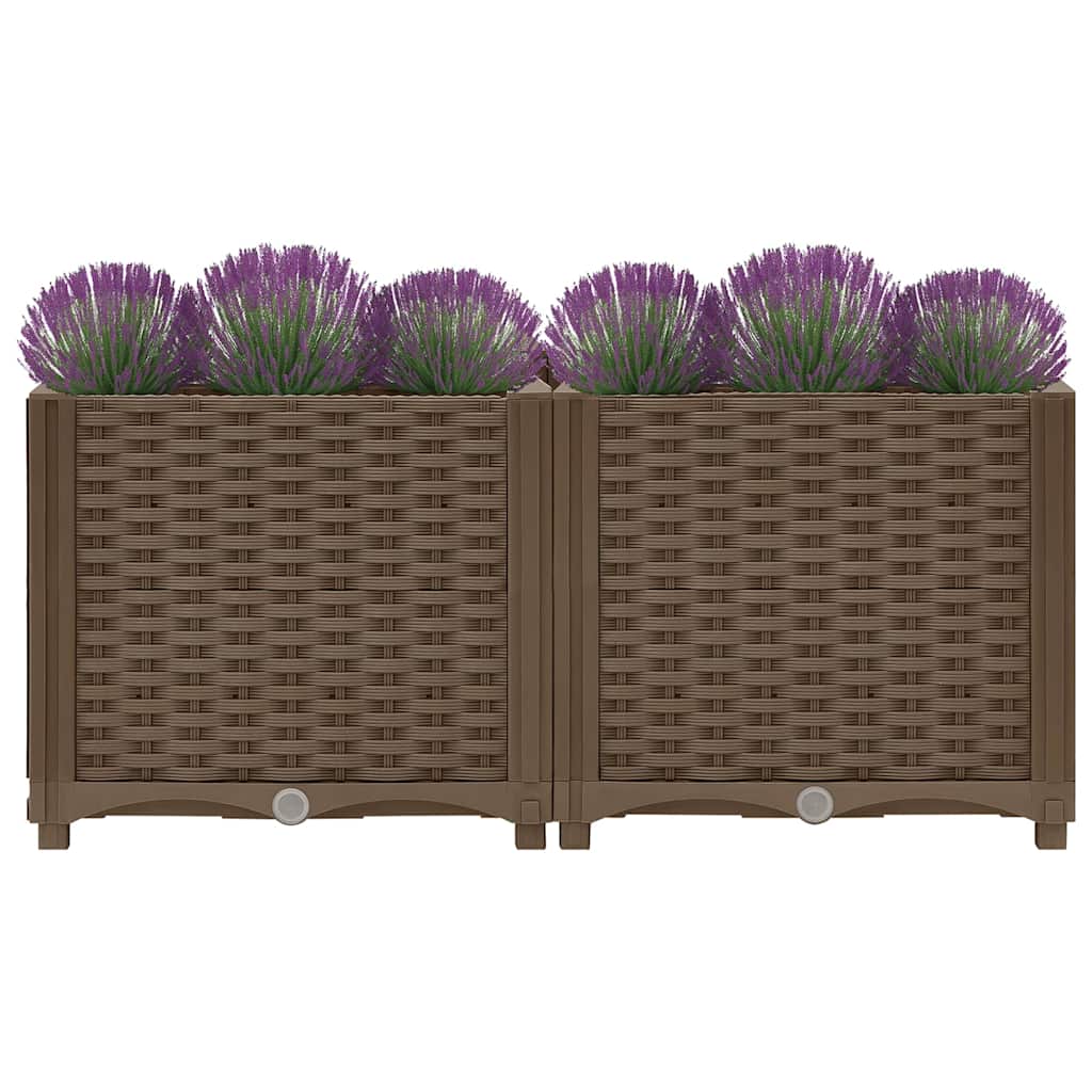 Fioriera Rialzata 80x40x38 cm in Polipropilene