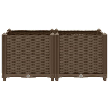 Fioriera Rialzata 80x40x38 cm in Polipropilene