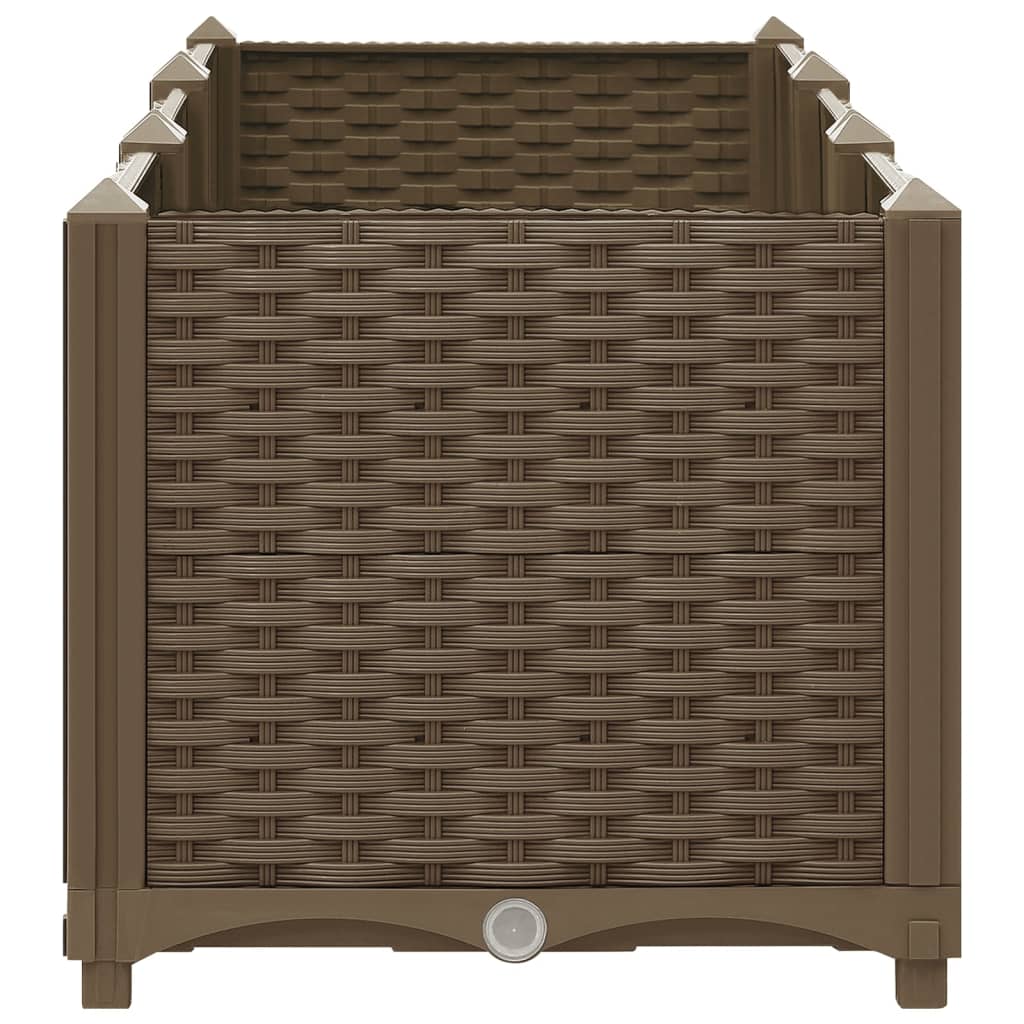 Fioriera Rialzata 120x40x38 cm in Polipropilene - homemem39