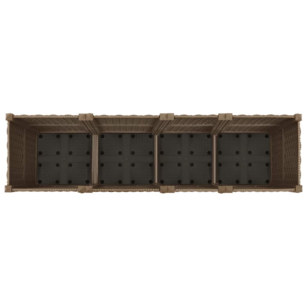 Letto rialzato 160x40x38 cm in polipropilene