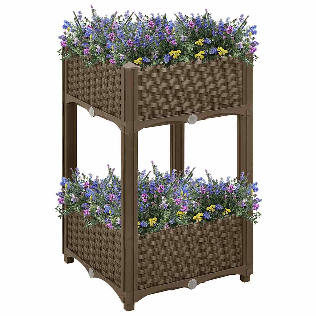 Fioriera Rialzata 40x40x71 cm in Polipropilene | homemem39