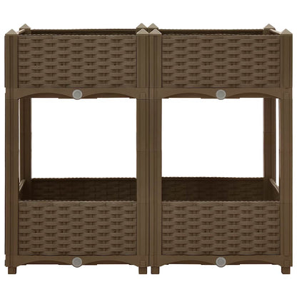 Fioriera Rialzata 80x40x71 cm in Polipropilene
