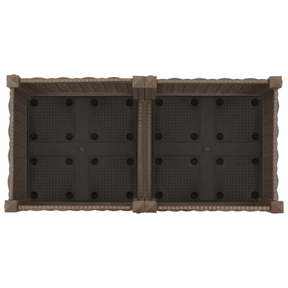 Fioriera Rialzata 80x40x71 cm in Polipropilene