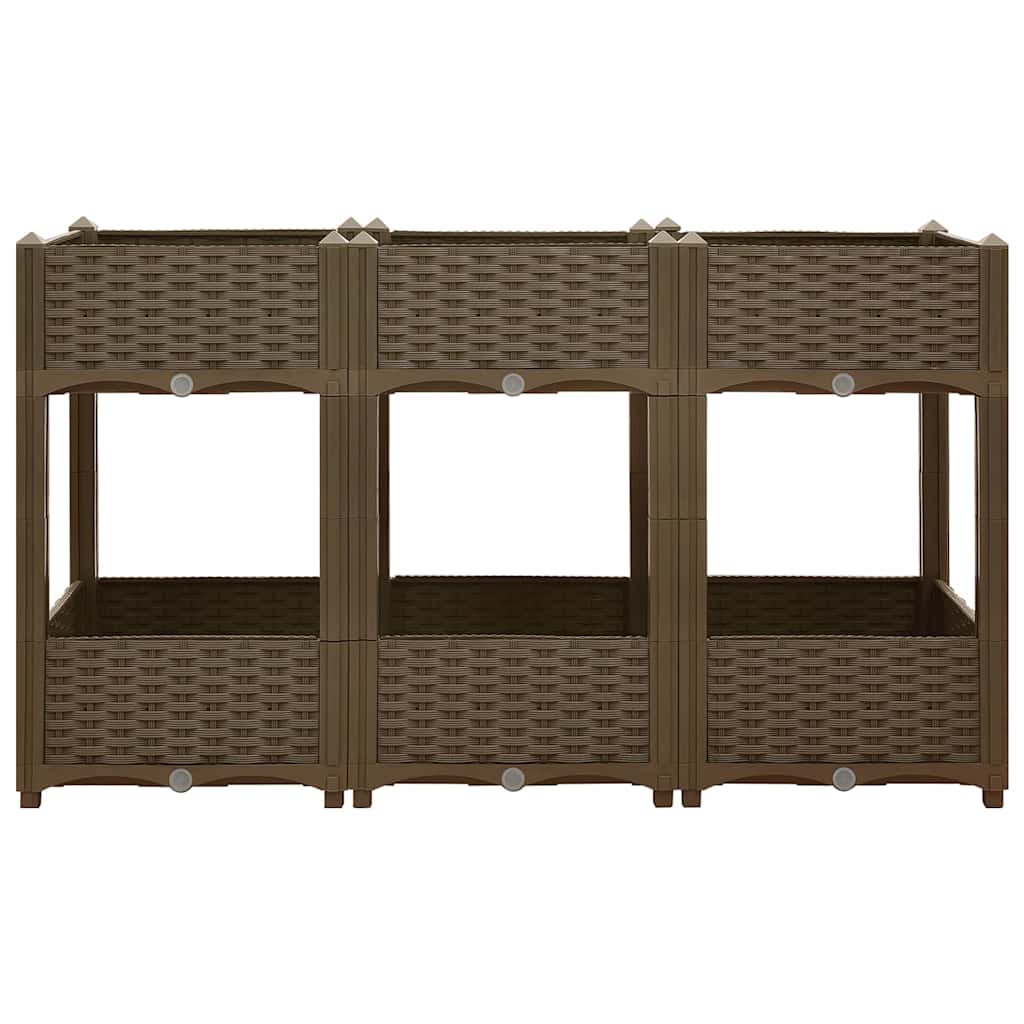 Fioriera Rialzata 120x40x71 cm in Polipropilene - homemem39