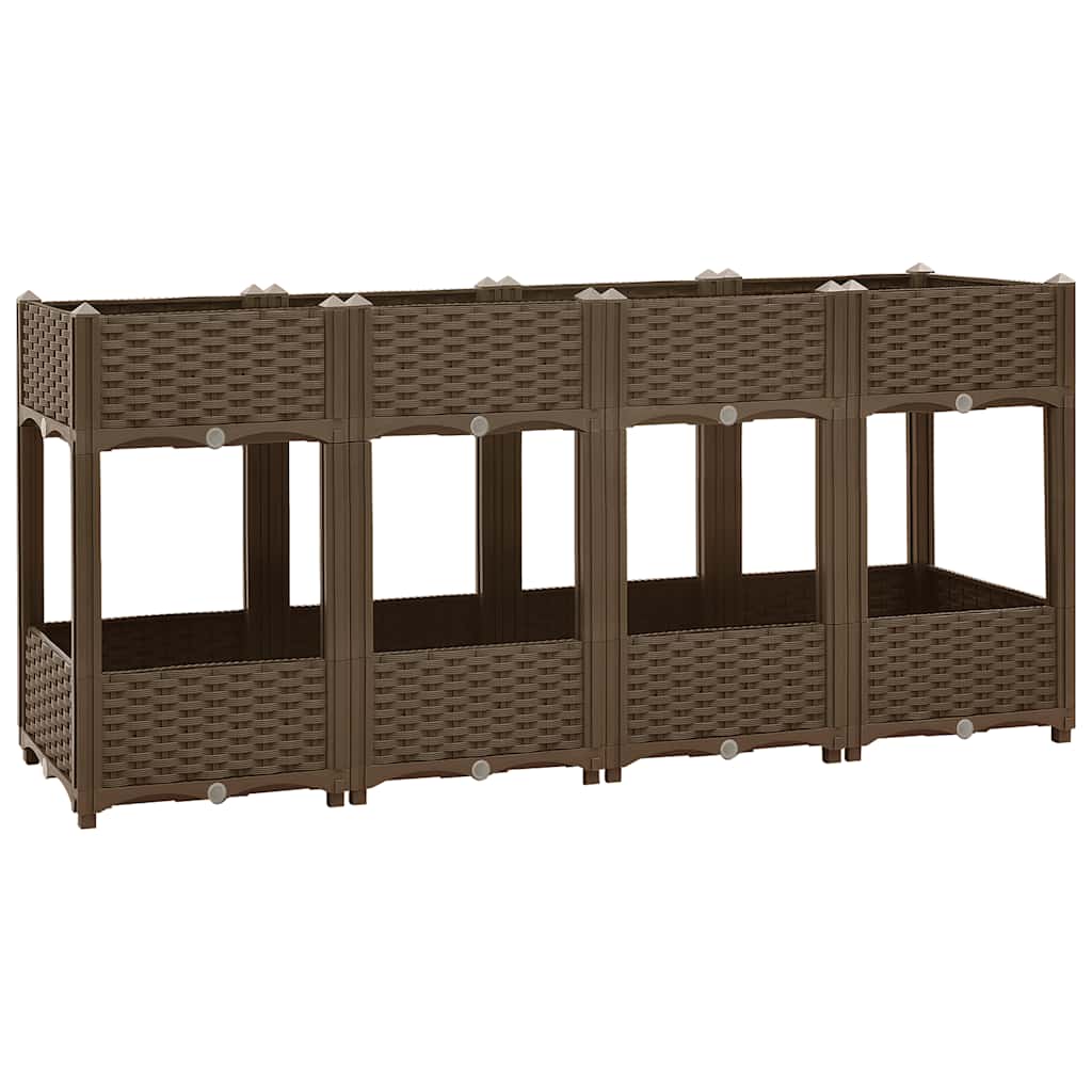 Fioriera Rialzata 160x40x71 cm in Polipropilene | homemem39