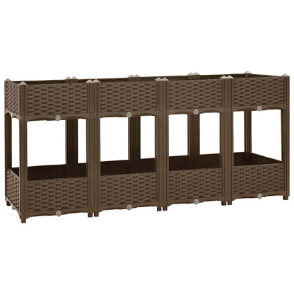Fioriera Rialzata 160x40x71 cm in Polipropilene | homemem39