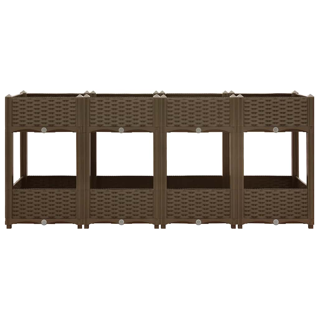 Fioriera Rialzata 160x40x71 cm in Polipropilene