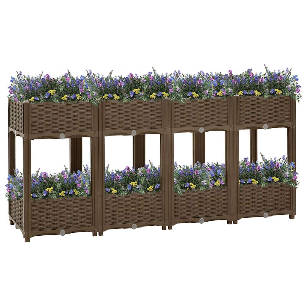 Fioriera Rialzata 160x40x71 cm in Polipropilene | homemem39
