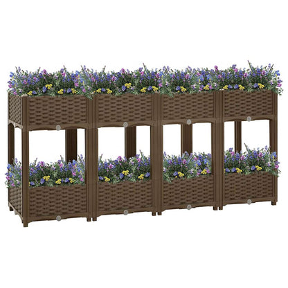Fioriera Rialzata 160x40x71 cm in Polipropilene | homemem39