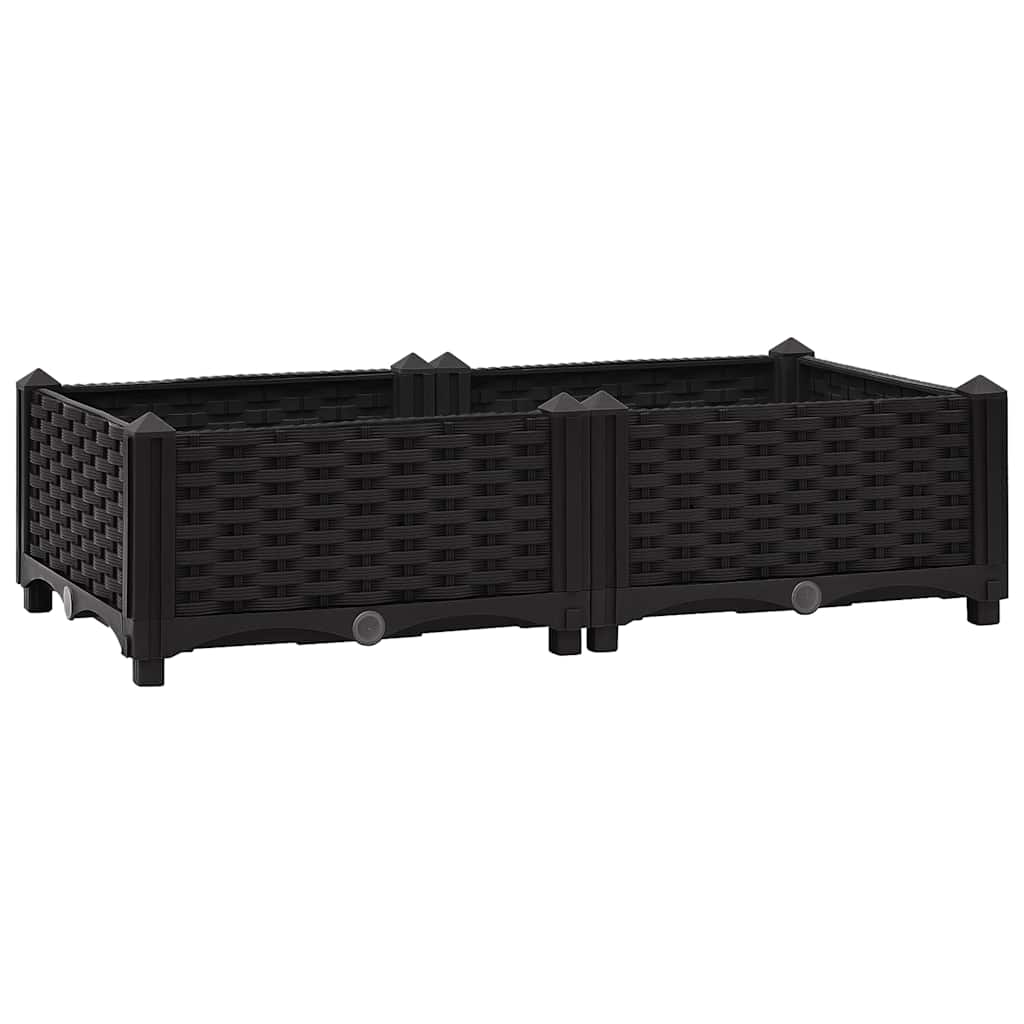 Fioriera Rialzata 80x40x23 cm in Polipropilene