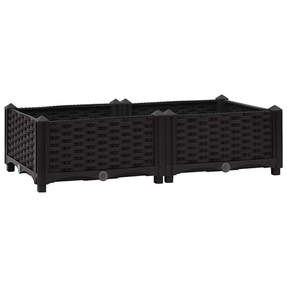 Fioriera Rialzata 80x40x23 cm in Polipropilene