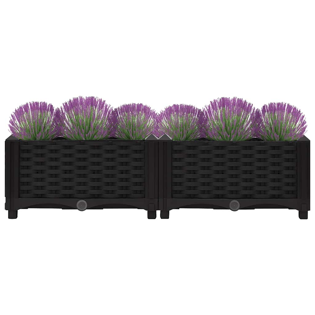 Fioriera Rialzata 80x40x23 cm in Polipropilene