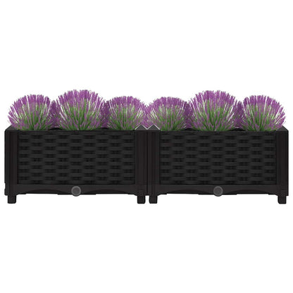 Fioriera Rialzata 80x40x23 cm in Polipropilene