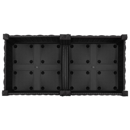 Fioriera Rialzata 80x40x23 cm in Polipropilene - homemem39