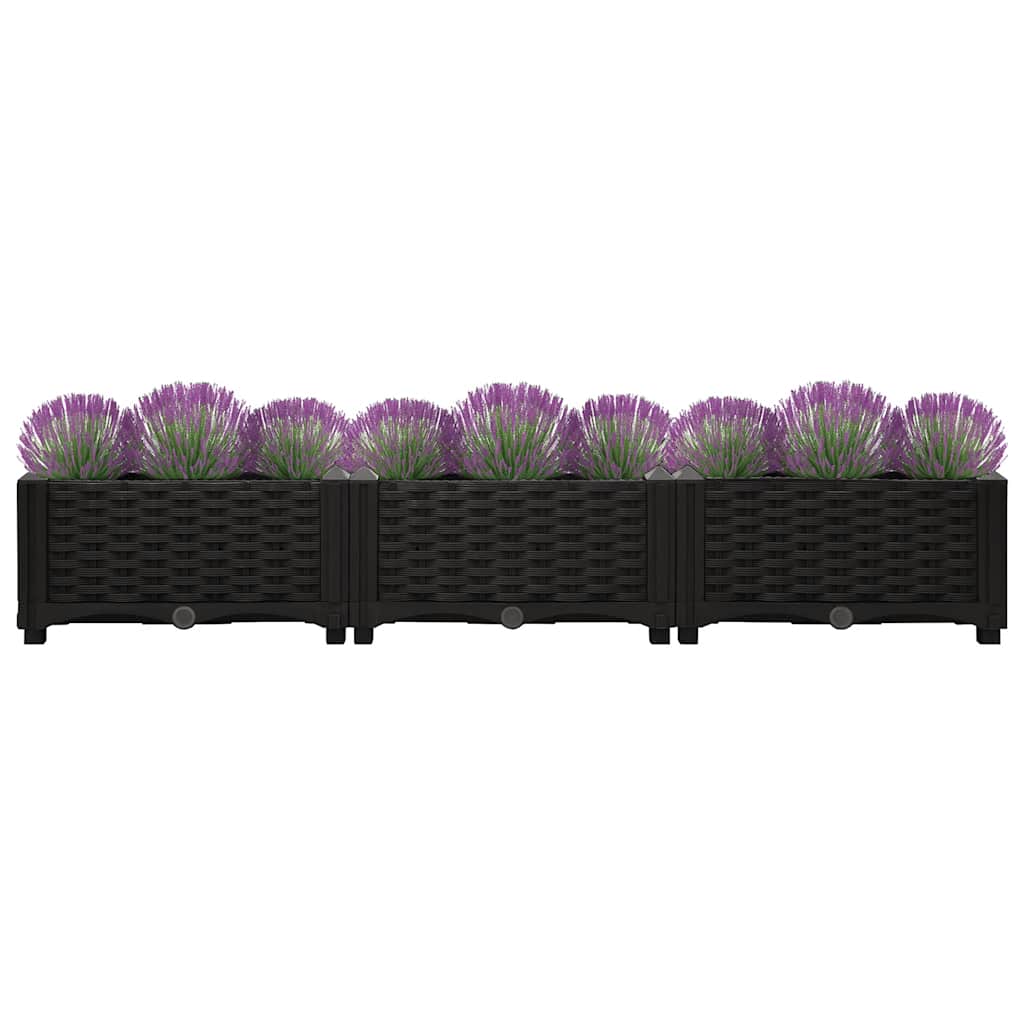 Fioriera Rialzata 120x40x23 cm in Polipropilene