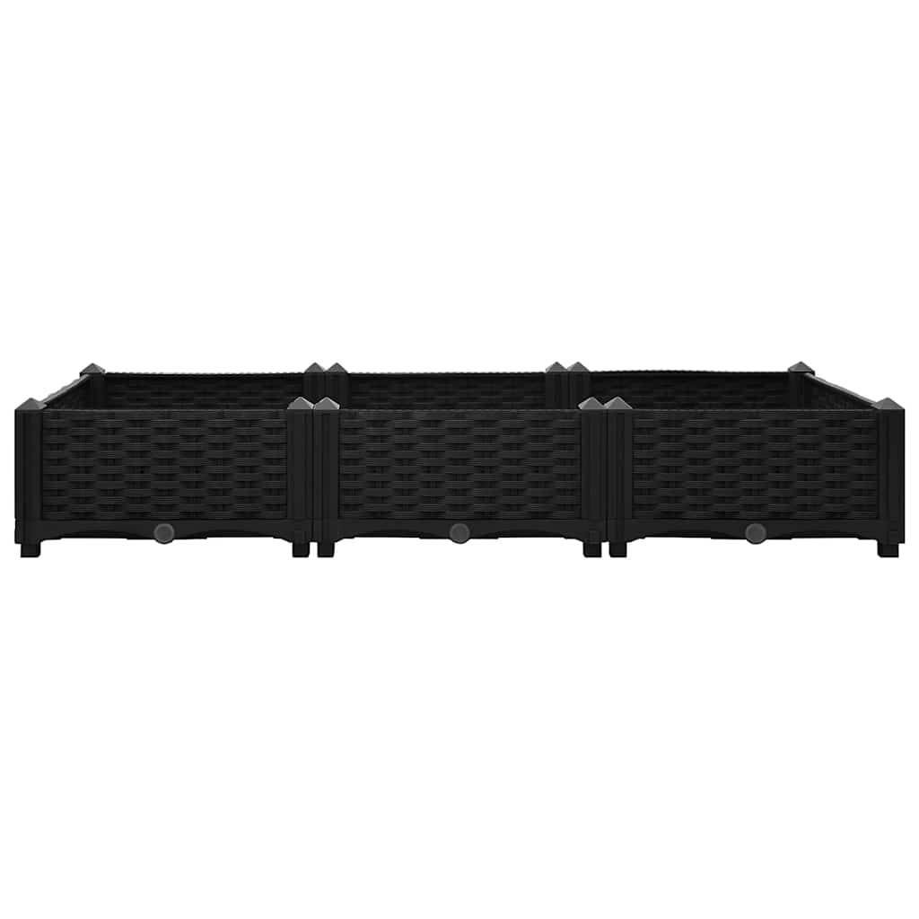Fioriera Rialzata 120x40x23 cm in Polipropilene