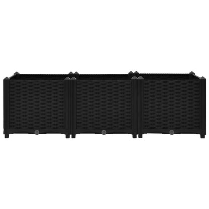 Fioriera Rialzata 120x40x38 cm in Polipropilene