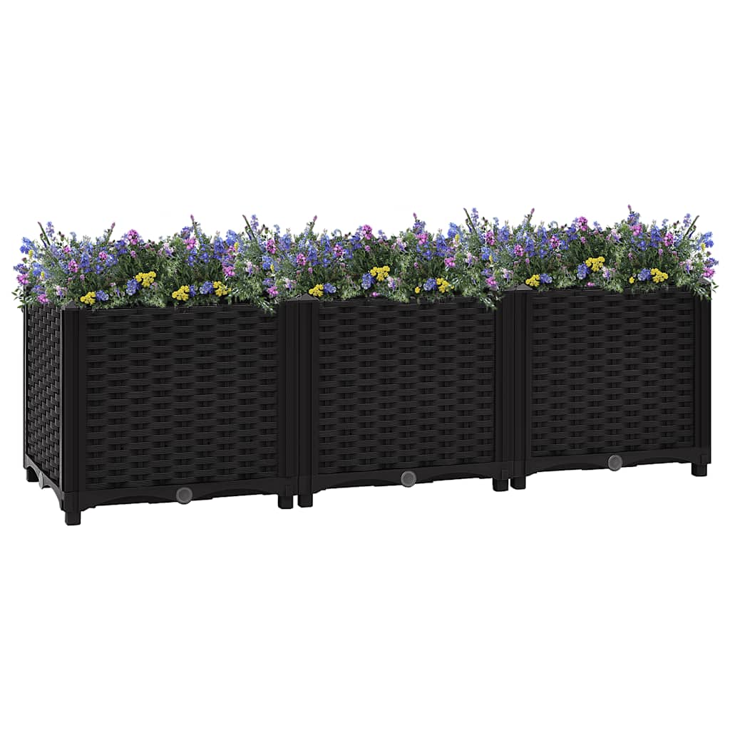 Fioriera Rialzata 120x40x38 cm in Polipropilene
